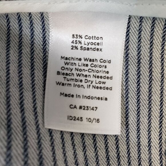 NWT Talbots Lyocell Blend Striped Sailor Pants Size 16W Petite - Picture 7 of 7